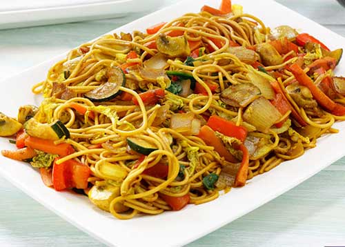 Vegetable Chow Mein Noodles