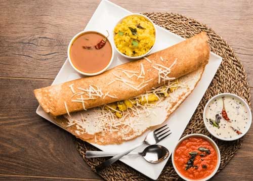 Paneer Rava Masala Dosa