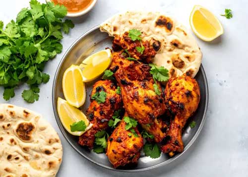 Quarter Tandoori Chicken with Naan